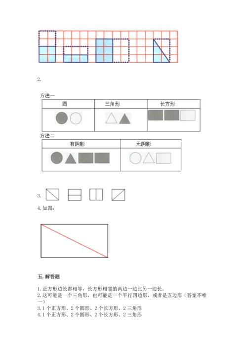西师大版二年级下册数学第四单元 认识图形 测试卷附参考答案【名师推荐】.docx