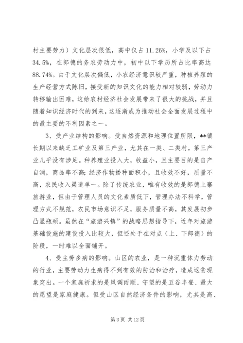 乡镇扶贫开发工作调研报告.docx