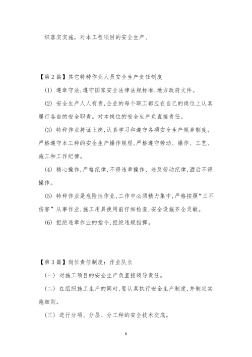 作业责任制度6篇.docx