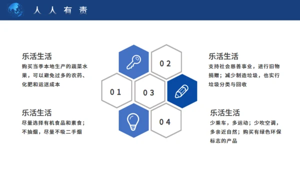 地球一小时保护地球通用PPT模板