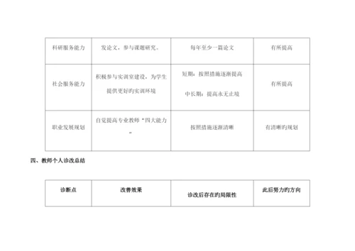 教师个人诊改报告.docx