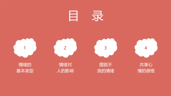 中小学心理健康情绪管理主题班会PPT模板