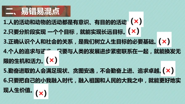第四单元 追求美好人生 复习课件