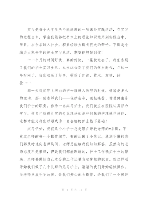 护士个人实习总结三篇.docx