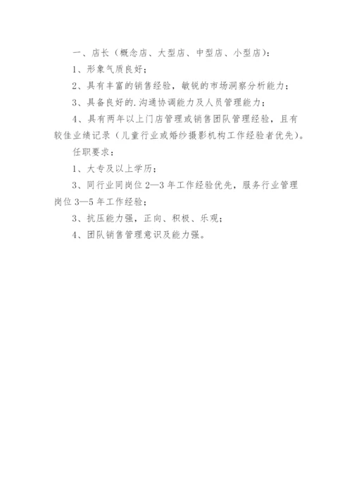 摄影店长岗位职责.docx