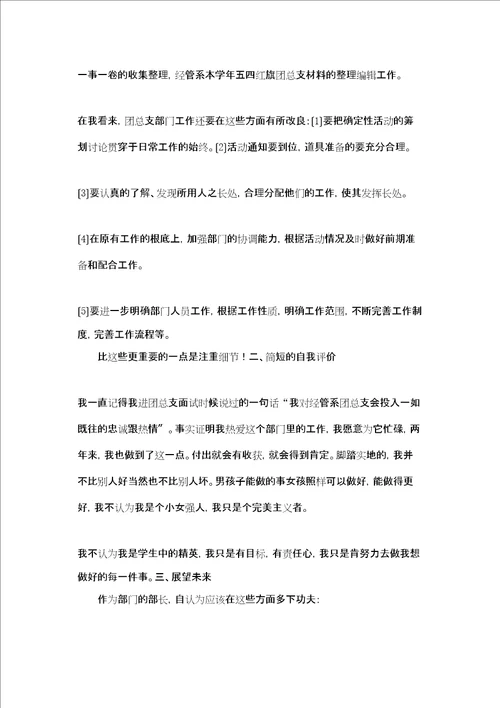 团总支秘书长年度个人工作总结