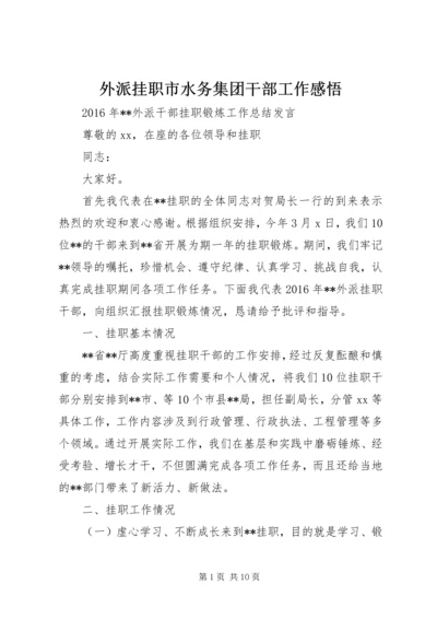 外派挂职市水务集团干部工作感悟 (3).docx