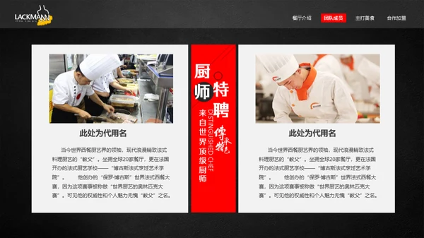 西餐厅进口食材高级烹饪通用PPT模板