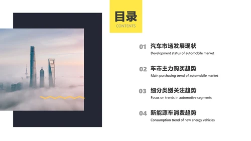 黄色简约风汽车行业消费者洞察报告