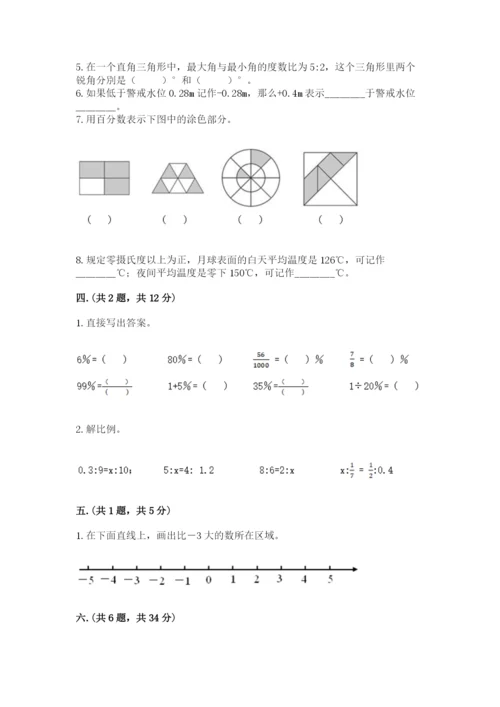 小学六年级数学毕业试题（培优a卷）.docx
