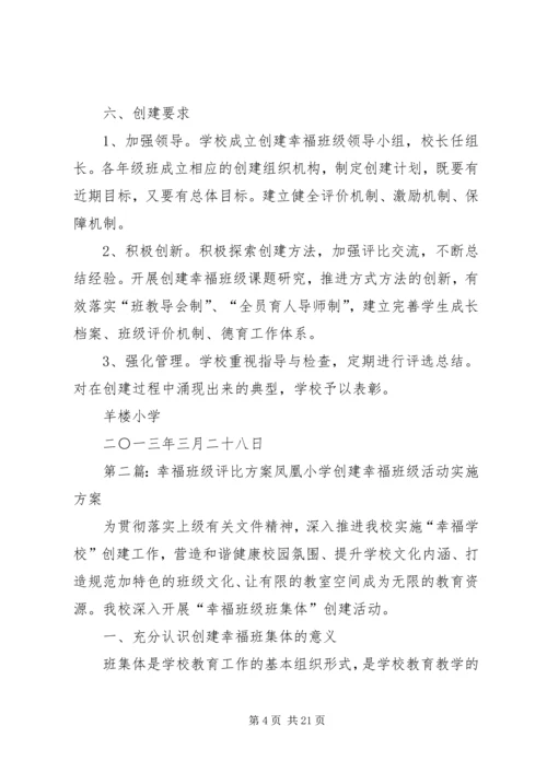 羊楼小学“幸福班级”建设评比方案.docx