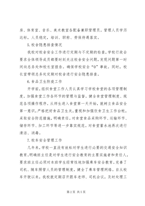 小学XX年秋季开学专项督导自查报告.docx