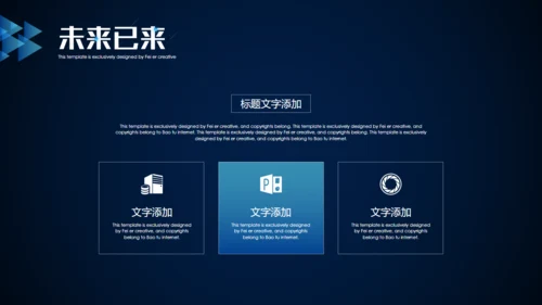 未来已来创新科技通用PPT模板