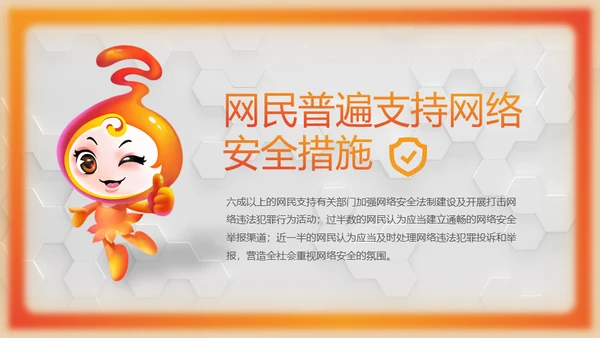 网络安全感满意度调查通用PPT模板