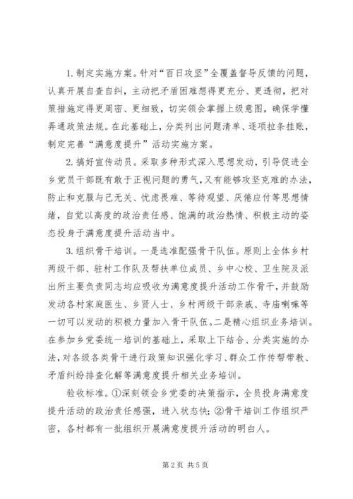 脱贫攻坚“满意度提升”实施方案.docx