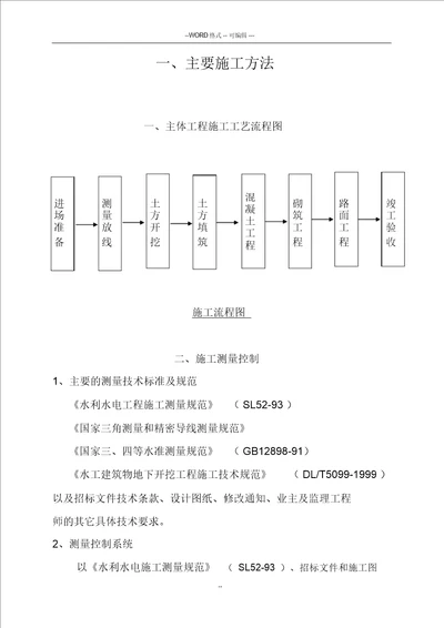 堤防工程施工组织设计--实用