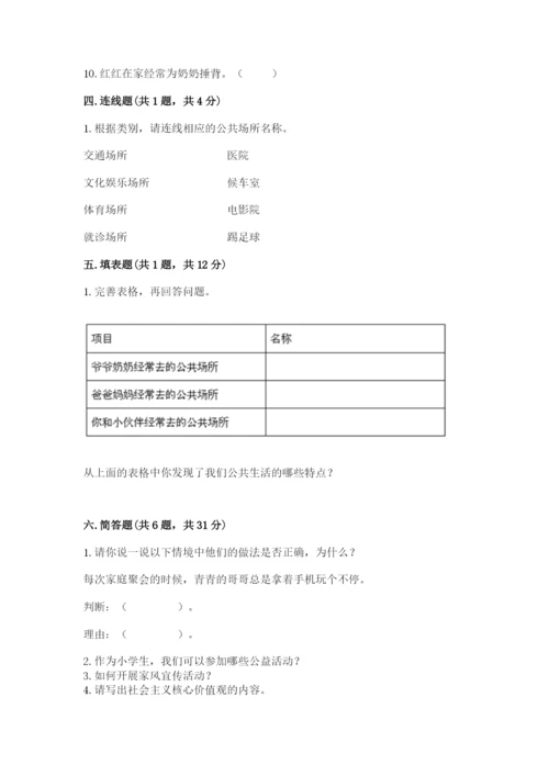 部编版五年级下册道德与法治期末测试卷精品【易错题】.docx