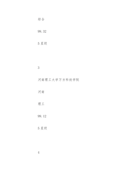 全国三本大学排名「完整版」.docx