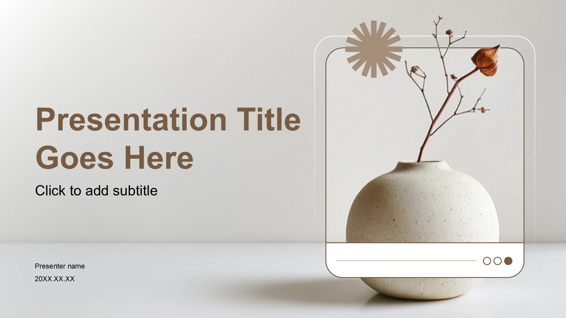 白简约风PPT主题