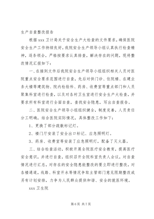 大路坝卫生院安全生产隐患整改报告2专题.docx