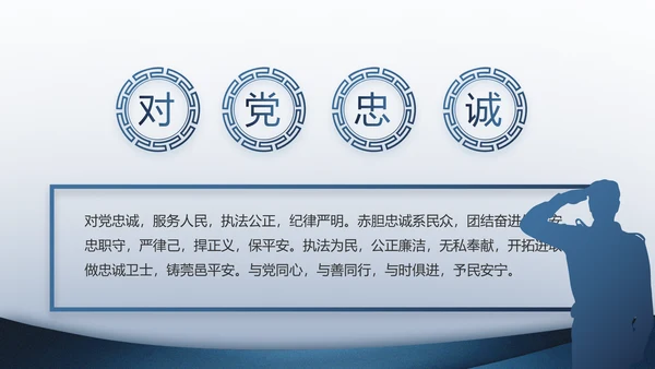 警察教育整顿心得体会动态PPT模板