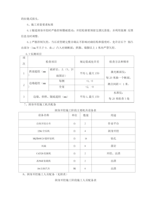 洞身开挖施工方案.docx