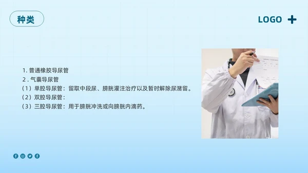 蓝色简约护理管道安全管理PPT模板宣传PPT动态PPT护理安全管理