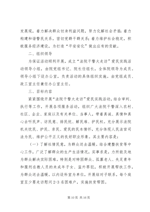 公司关于开展走访活动的实施意见.docx