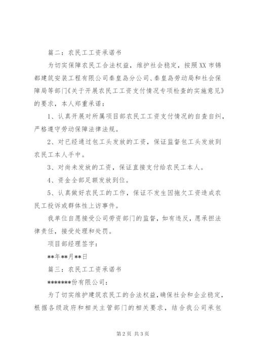 防止农民工上访承诺书.docx