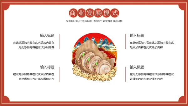 国潮风餐饮美食宣传吃火锅通用PPT模板