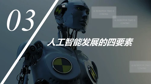 人工智能时代机器人通用PPT模板
