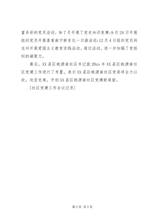 社区党建工作会议记录.docx