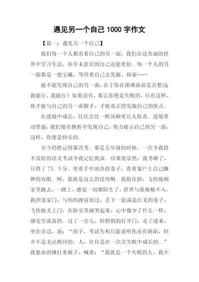 遇见另一个自己1000字作文.docx