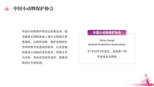 紫红色水彩简约关爱流浪动物宣传教育PPT课件