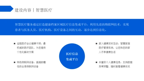 蓝色区块链智慧社区解决方案通用PPT模板