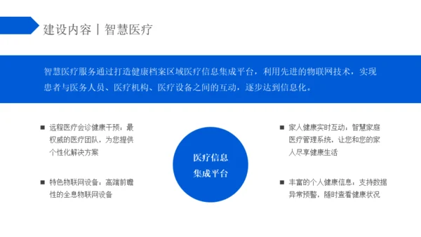 蓝色区块链智慧社区解决方案通用PPT模板