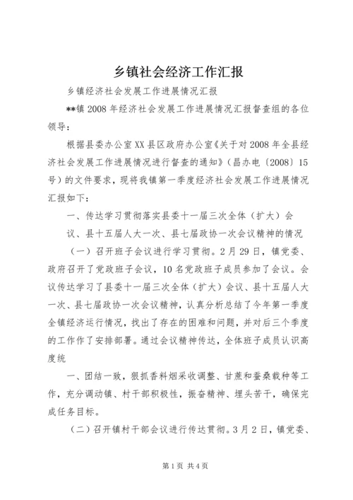 乡镇社会经济工作汇报.docx