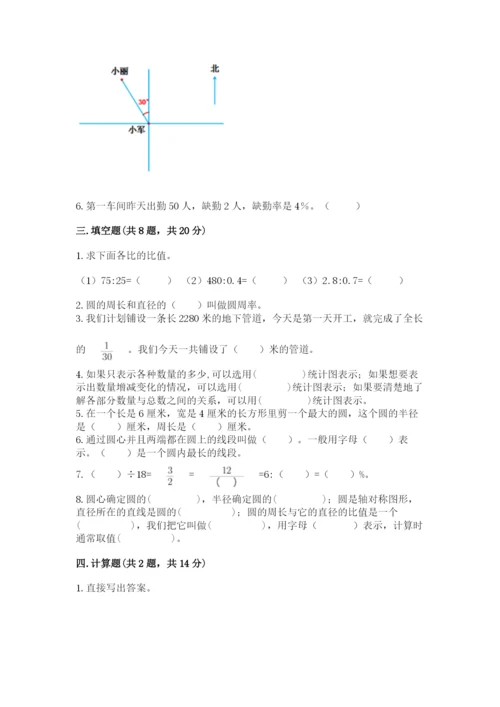 小学六年级数学上册期末卷必考题.docx