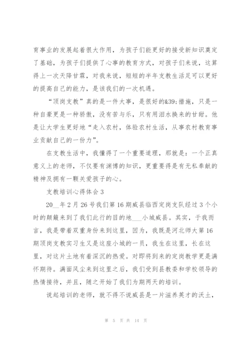 支教培训心得体会5篇.docx