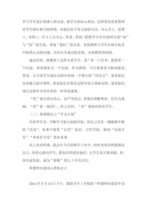 师德师风建设心得体会15篇.docx