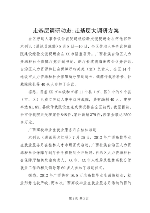 走基层调研动态-走基层大调研方案.docx