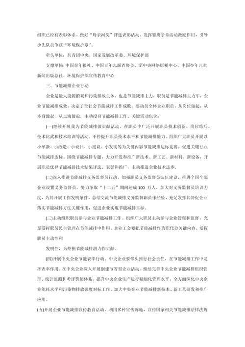 十二五节能减排全民行动实施专业方案全文.docx