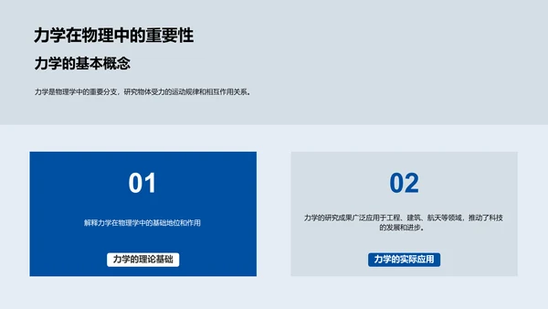 力学原理解析PPT模板