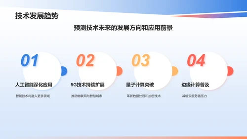 蓝色渐变风产品介绍PPT模板