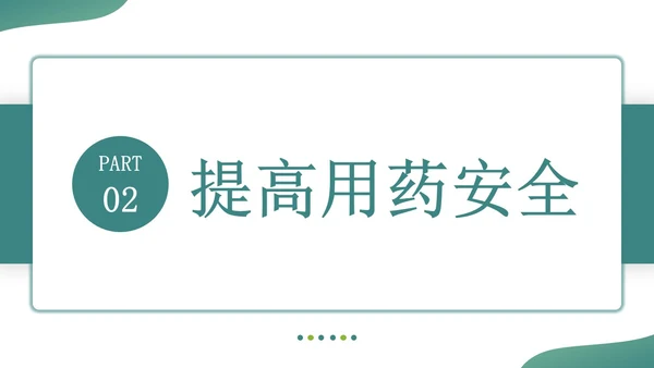 深青色简约形状叠压住院患者的安全管理医务培训PPT模板医疗