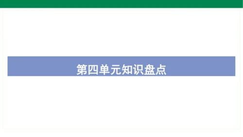 统编版语文四年级上册期中复习单元知识盘点  课件