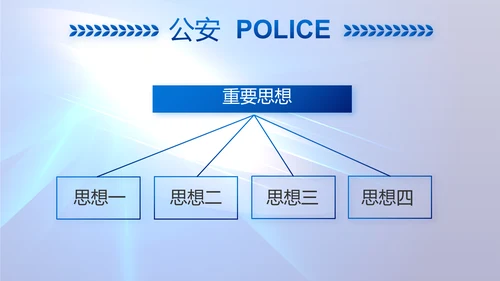 蓝色大气公安机关警察工作总结PPT