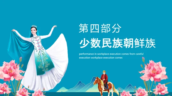 少数民族及其风俗少数民族朝鲜族PPT模板