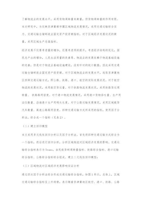 京津冀都市圈区域物流对区域经济发展的影响.docx