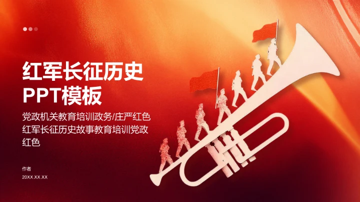红军长征历史PPT模板